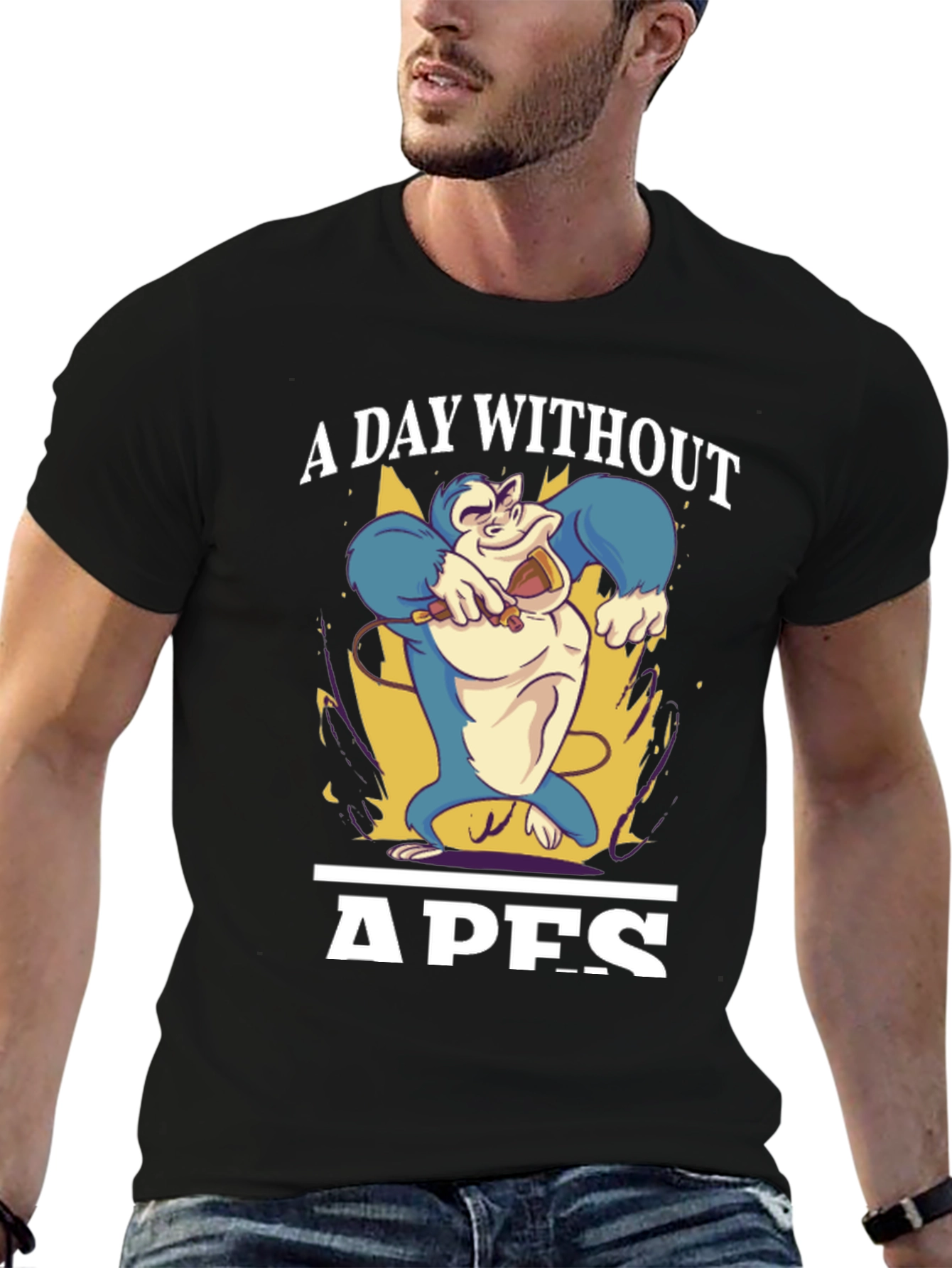A Day Without Apes Funny Gorilla T-Shirt