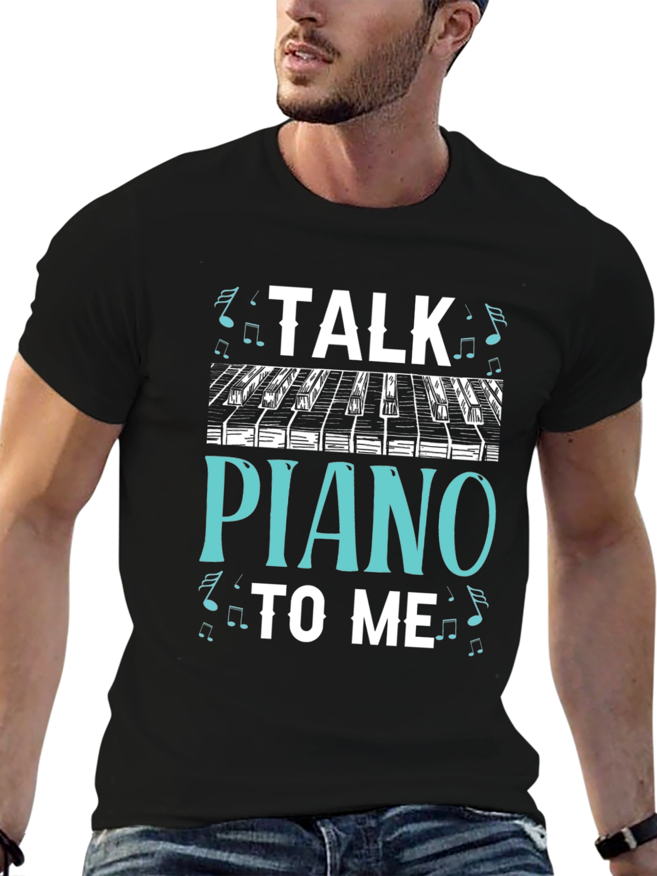 Talk Piano to Me Graphic Tee - Musicians Gift