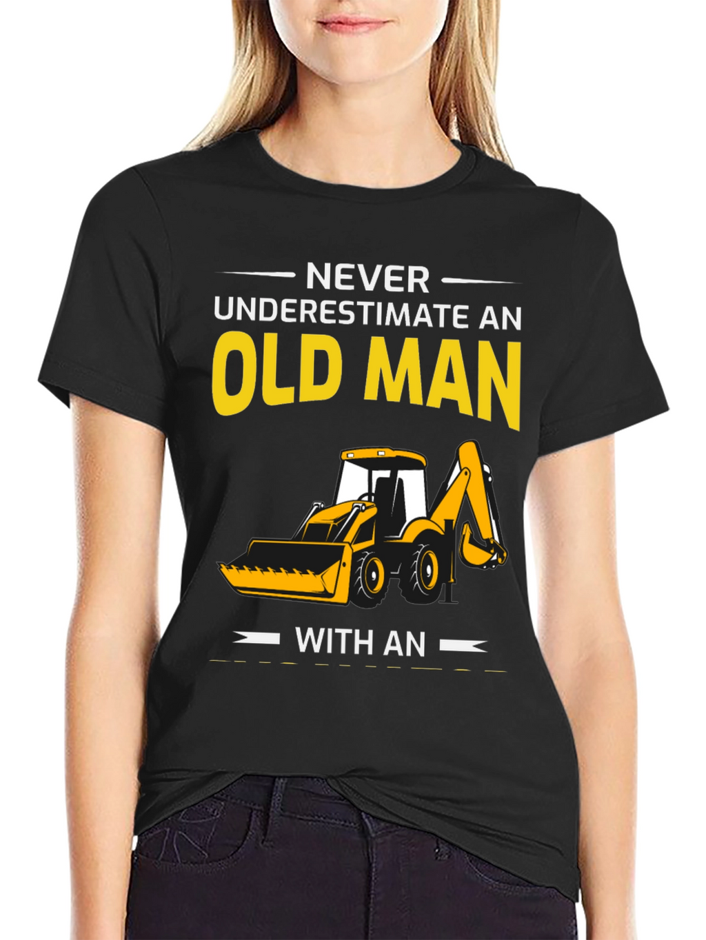 Old Man Excavator T-Shirt