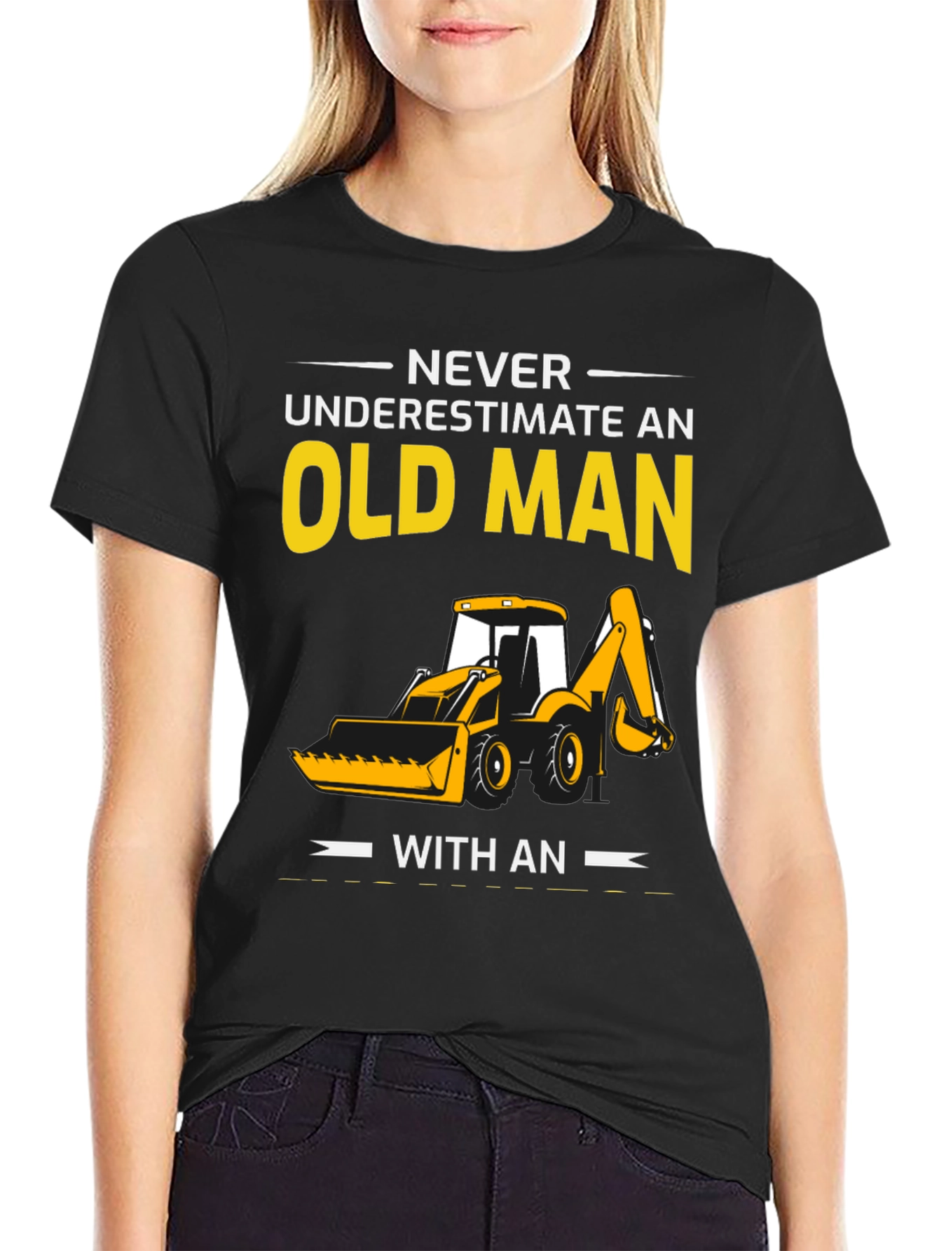 Old Man Excavator T-Shirt