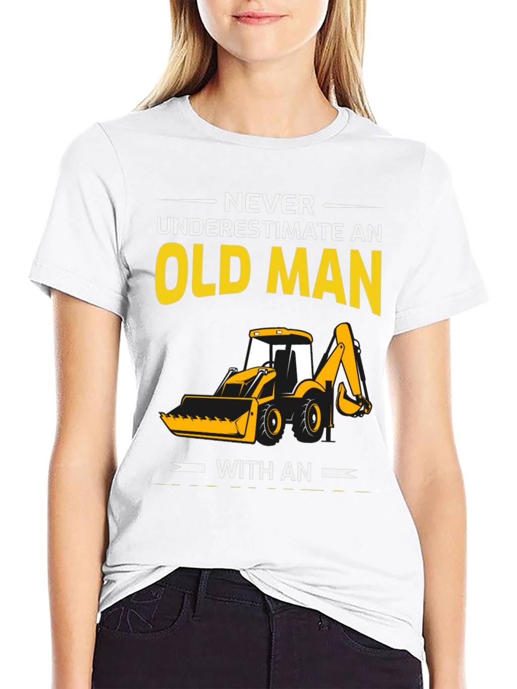 Old Man Excavator T-Shirt