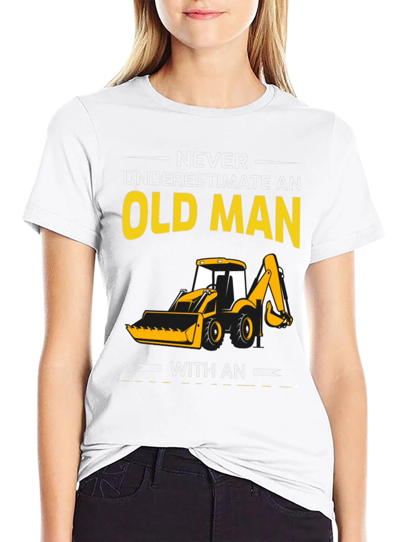 Old Man Excavator T-Shirt