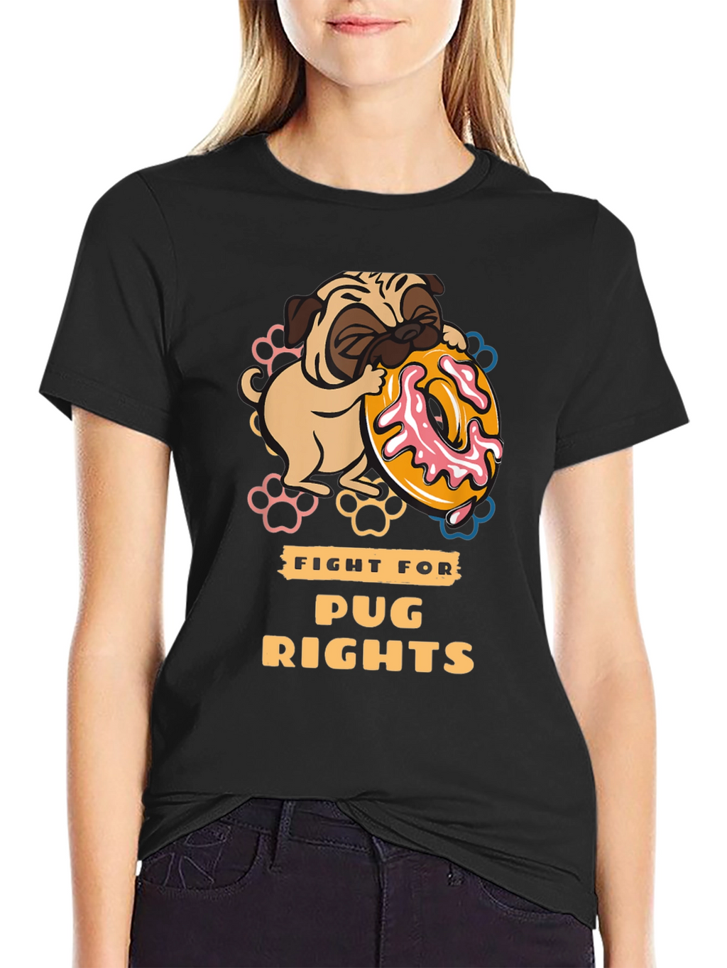 Pug Rights Graphic T-Shirt - Unisex