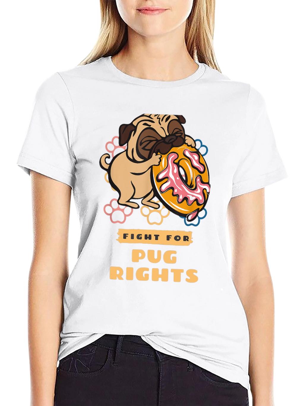 Pug Rights Graphic T-Shirt - Unisex