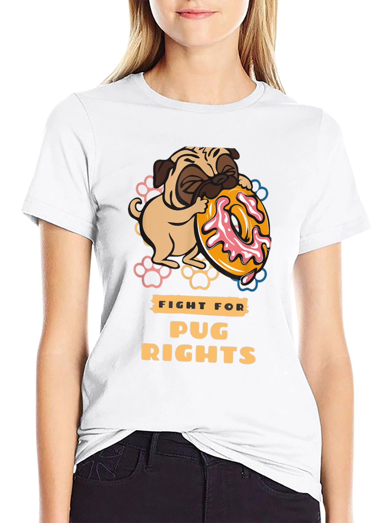 Pug Rights Graphic T-Shirt - Unisex