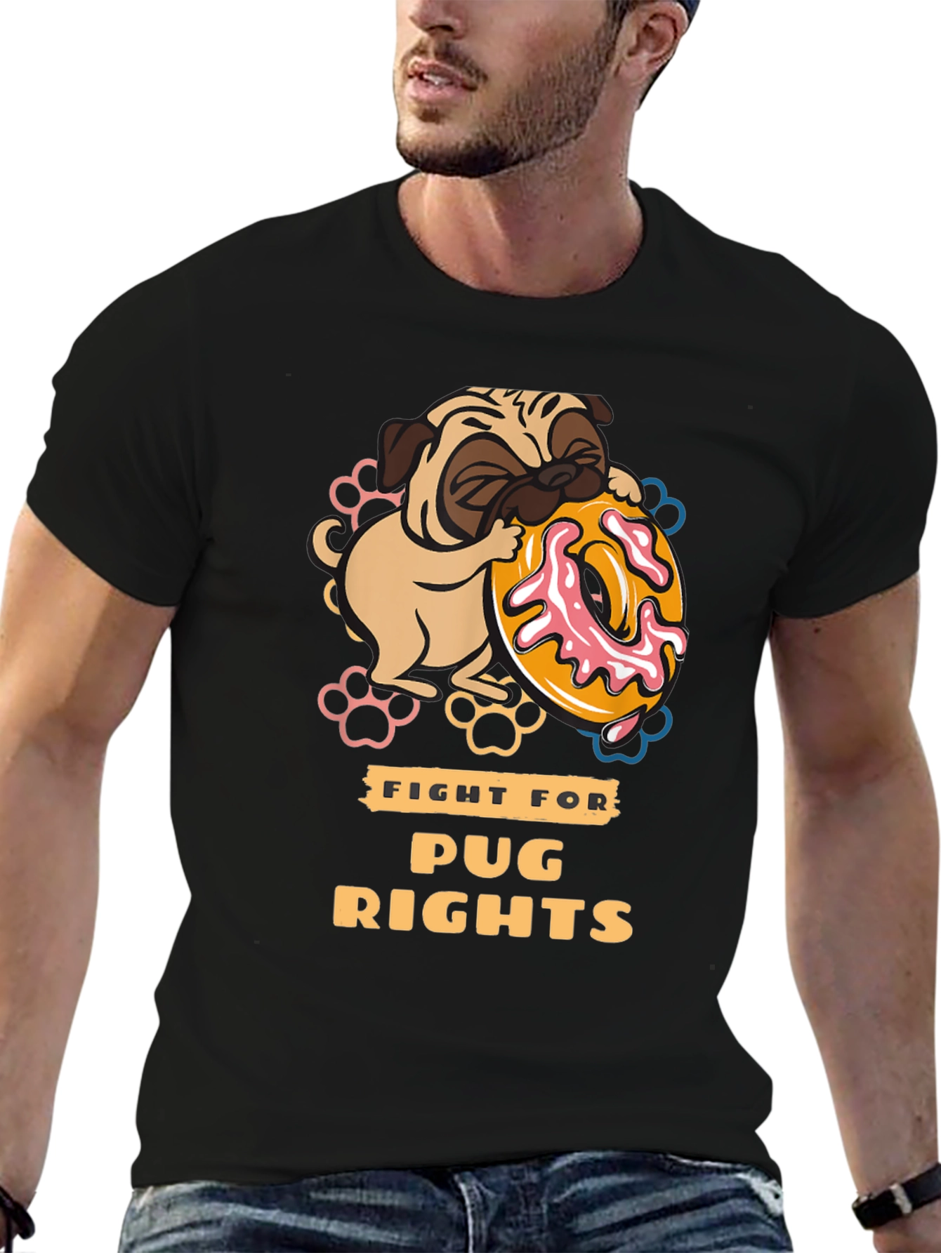 Pug Rights Graphic T-Shirt - Unisex