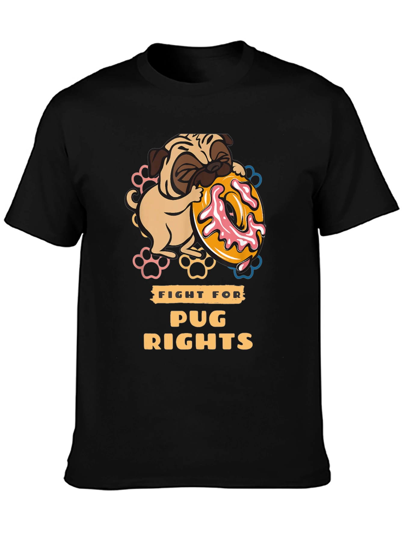 Pug Rights Graphic T-Shirt - Unisex