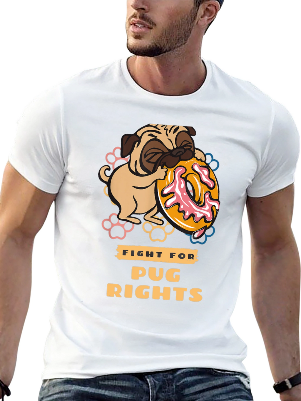 Pug Rights Graphic T-Shirt - Unisex