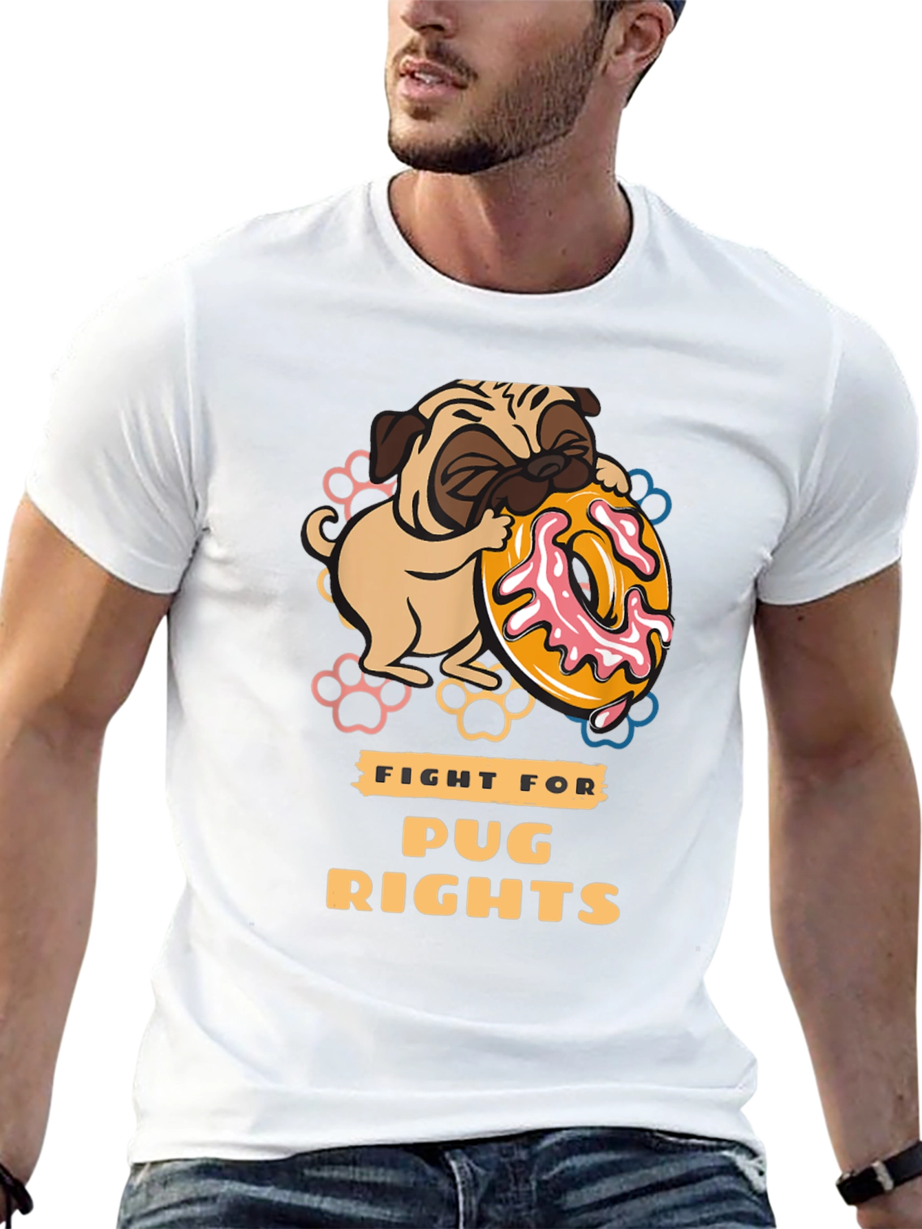 Pug Rights Graphic T-Shirt - Unisex
