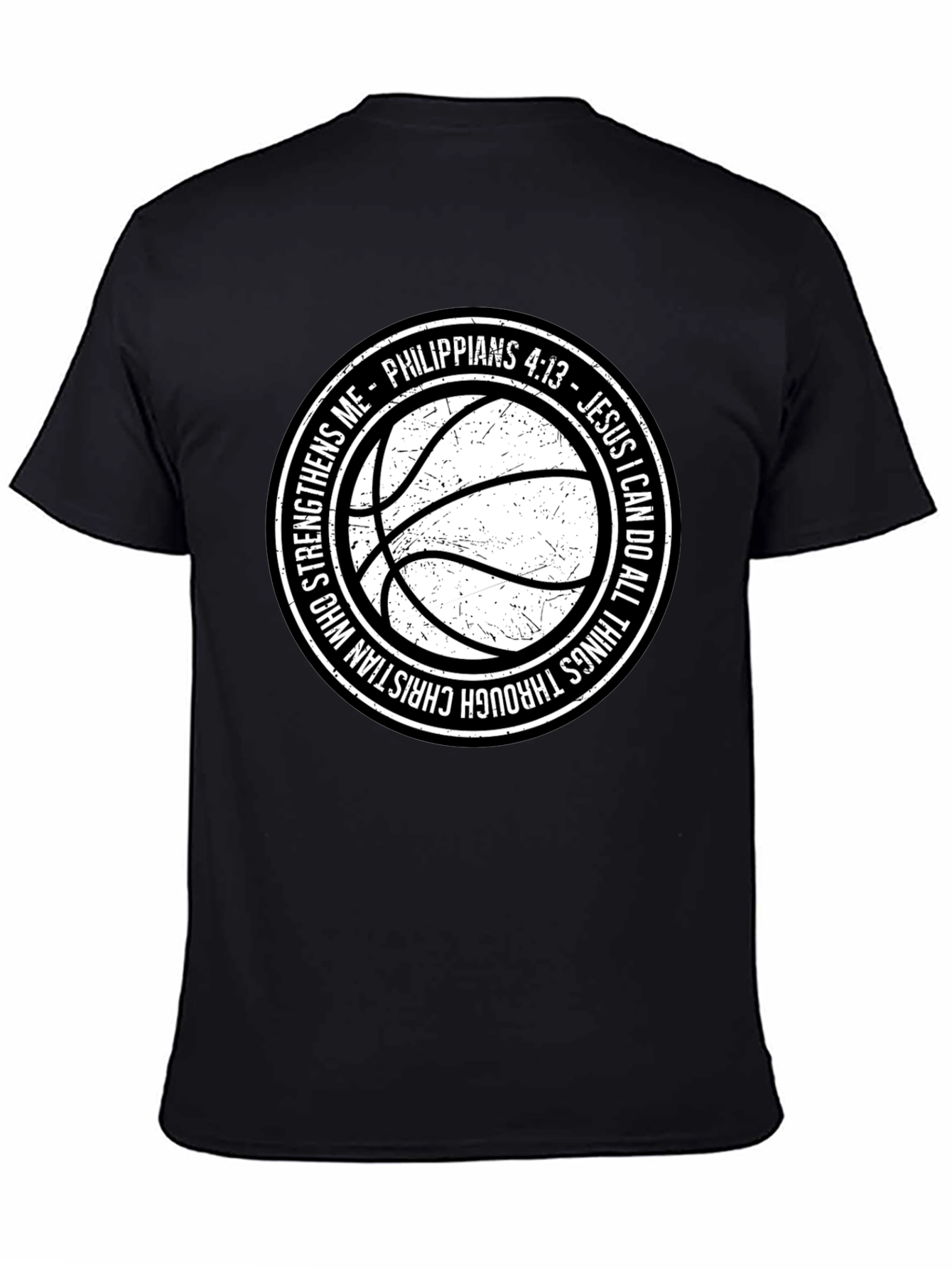 Christian Basketball T-Shirt - Philippians 4:13