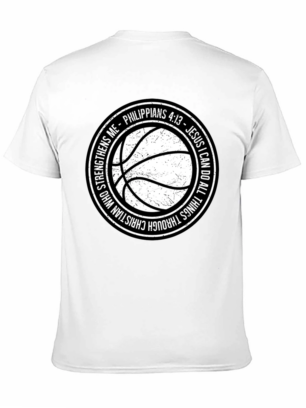 Christian Basketball T-Shirt - Philippians 4:13