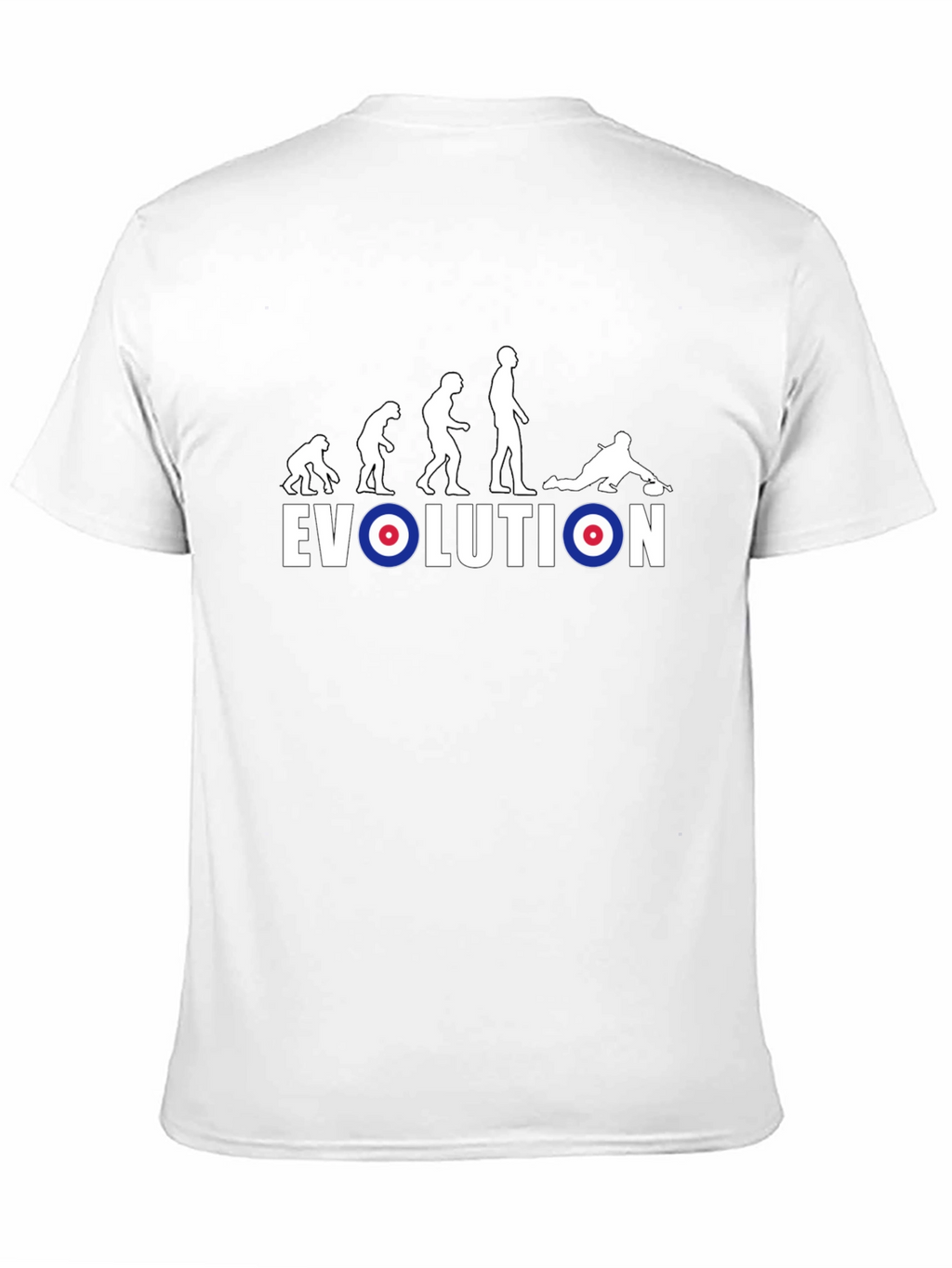 Evolution of Curling T-Shirt - Novelty Graphic Tee