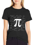 Math Equations Pi Symbol Graphic T-Shirt
