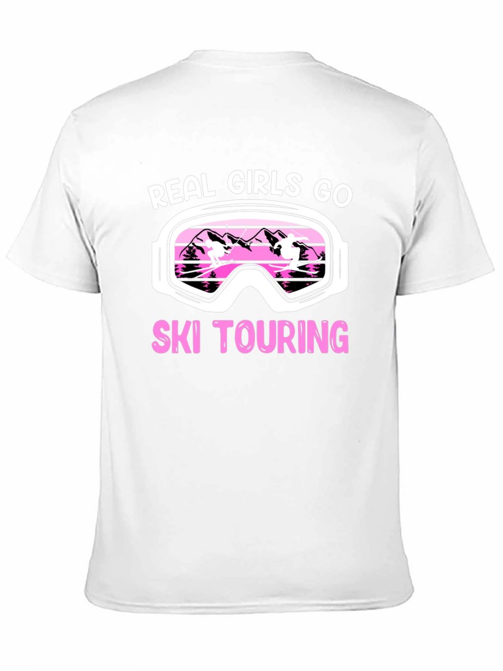 Real Girls Ski Touring Black Graphic T-Shirt
