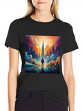 Cityscape Graphic Tee - Bold Urban Style