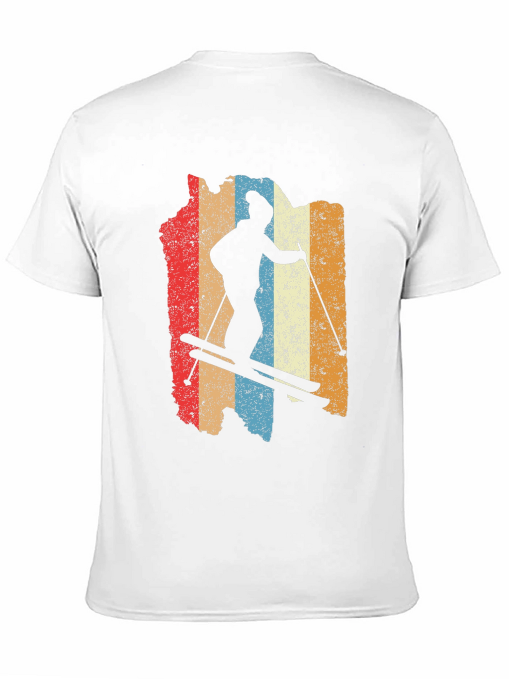 Retro Ski Silhouette Graphic Tee - Black