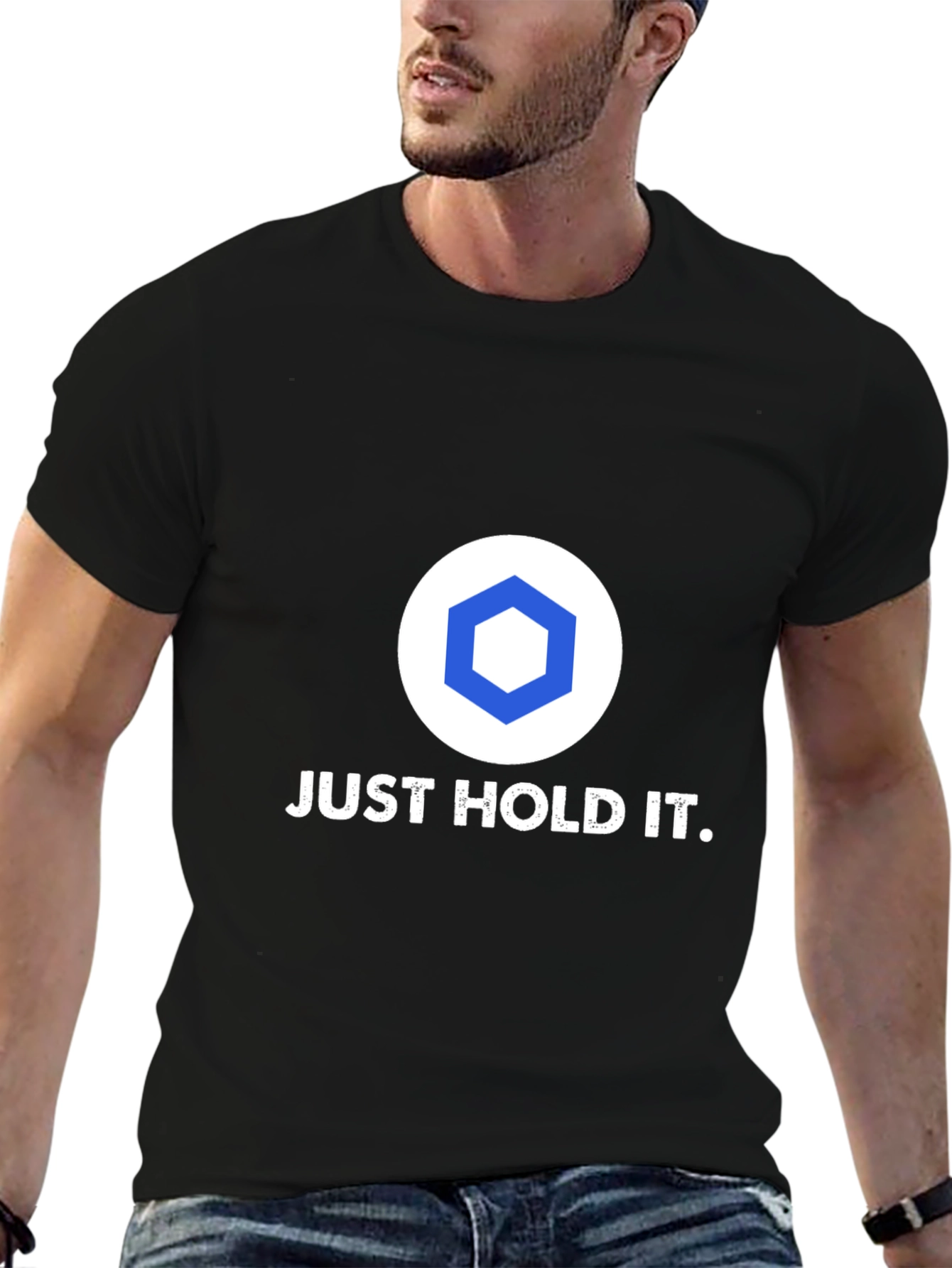 Just Hold It Crypto T-Shirt - Black
