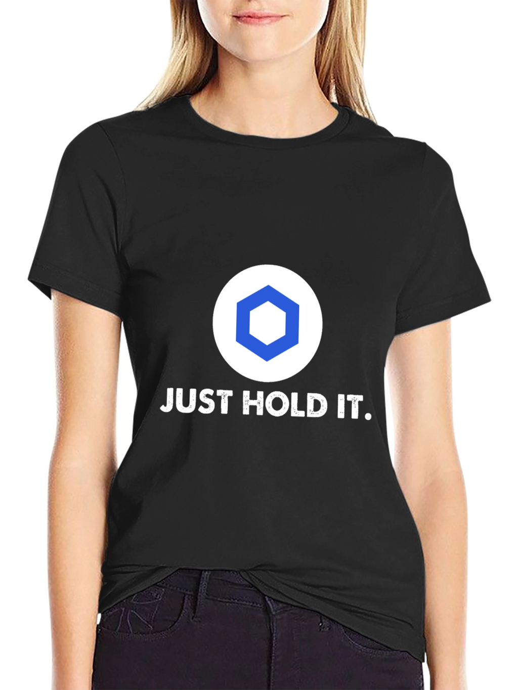 Just Hold It Crypto T-Shirt - Black