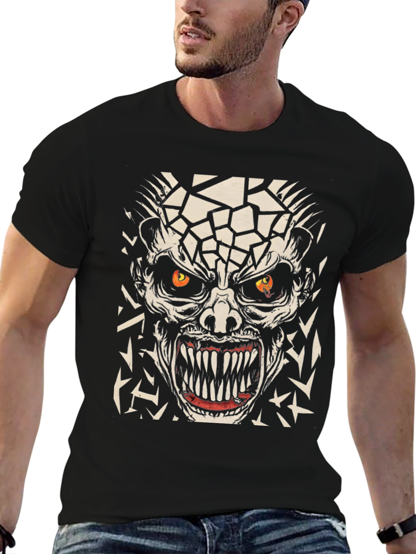 Monster Graphic Tee - Bold Horror Design