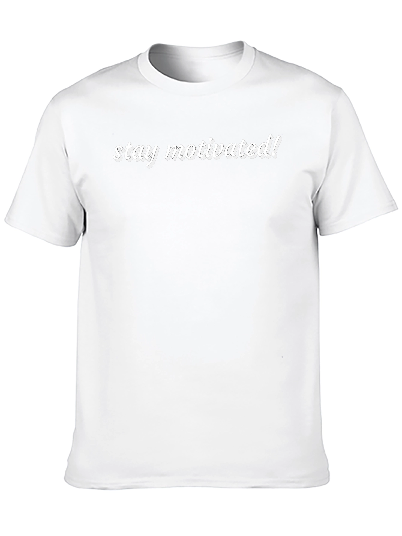 Stay Motivated! Black Graphic Tee