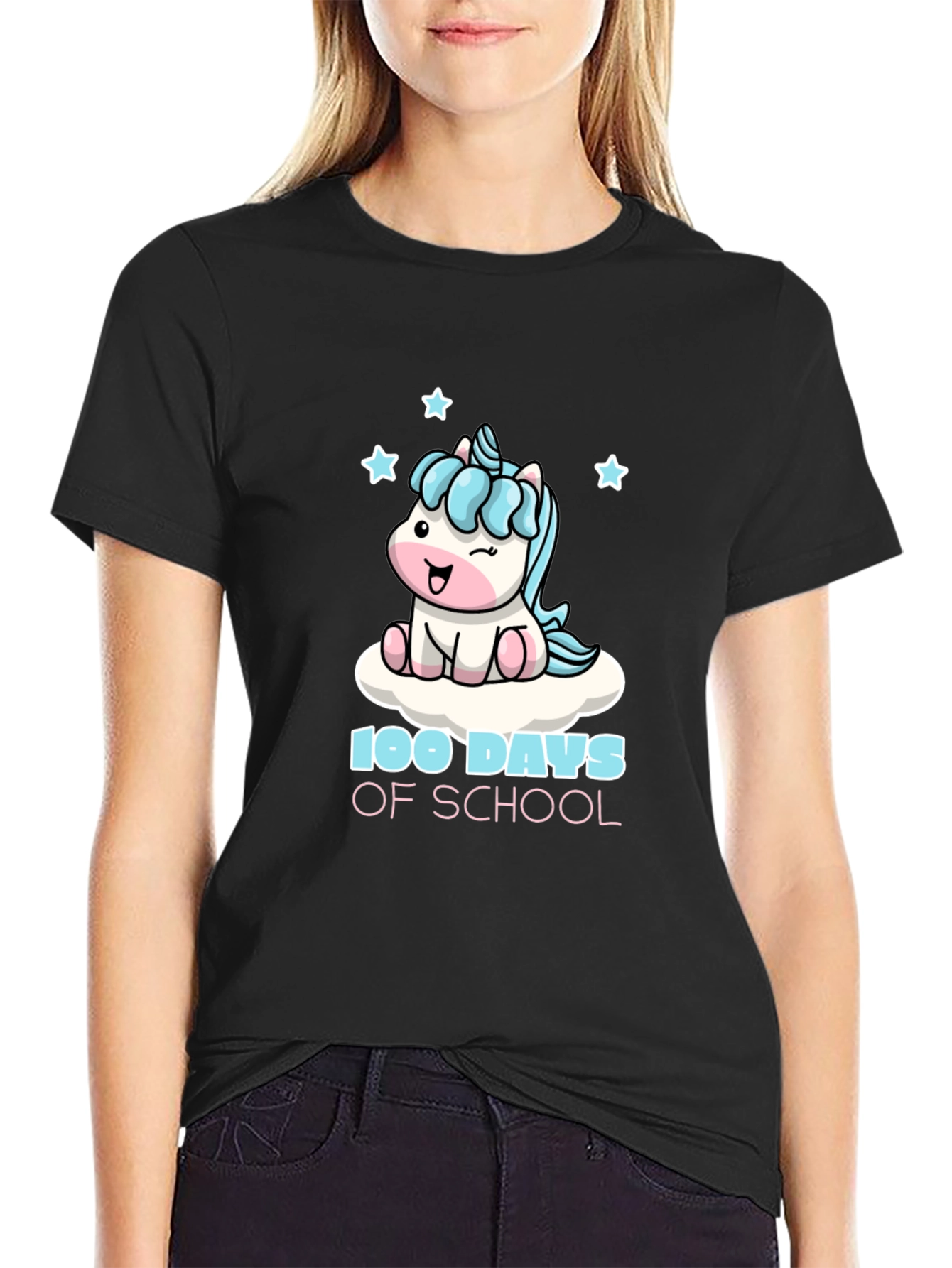 100 Days of School Unicorn Graphic Tee