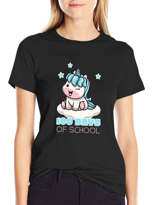 100 Days of School Unicorn Graphic Tee