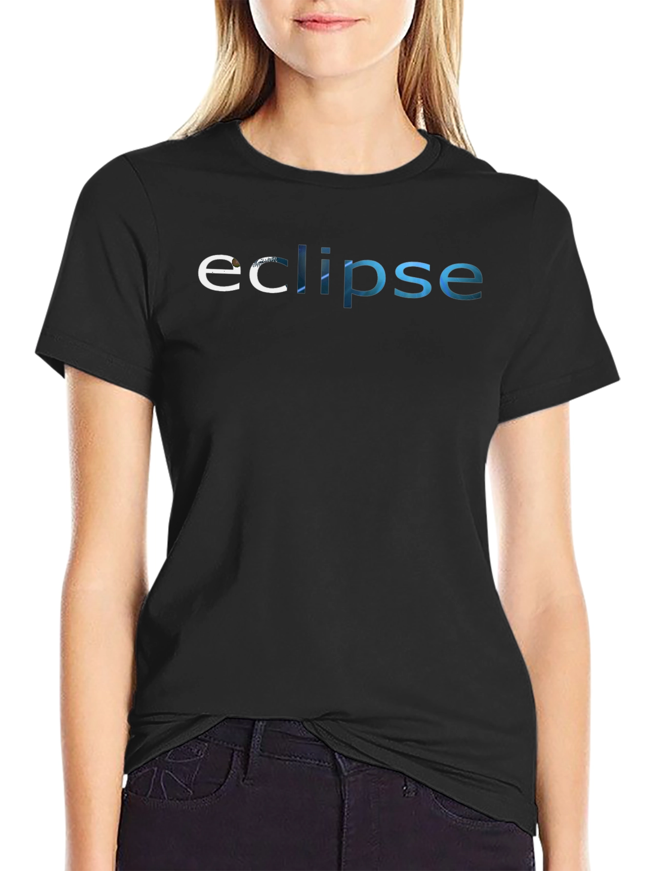 Eclipse Graphic Tee - Stylish Mens Black T-Shirt