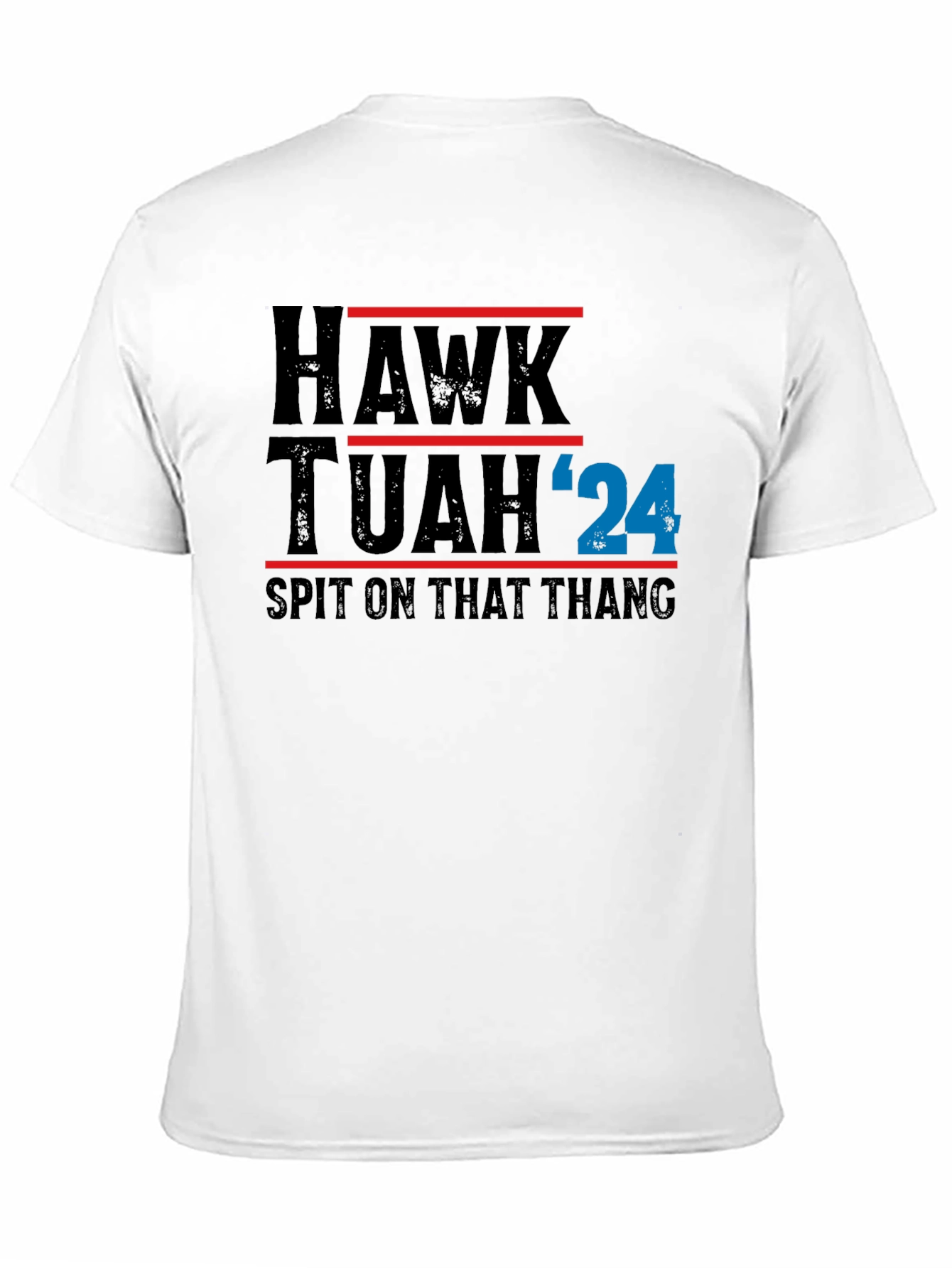 Hawk Tuah 24 Black Graphic T-Shirt