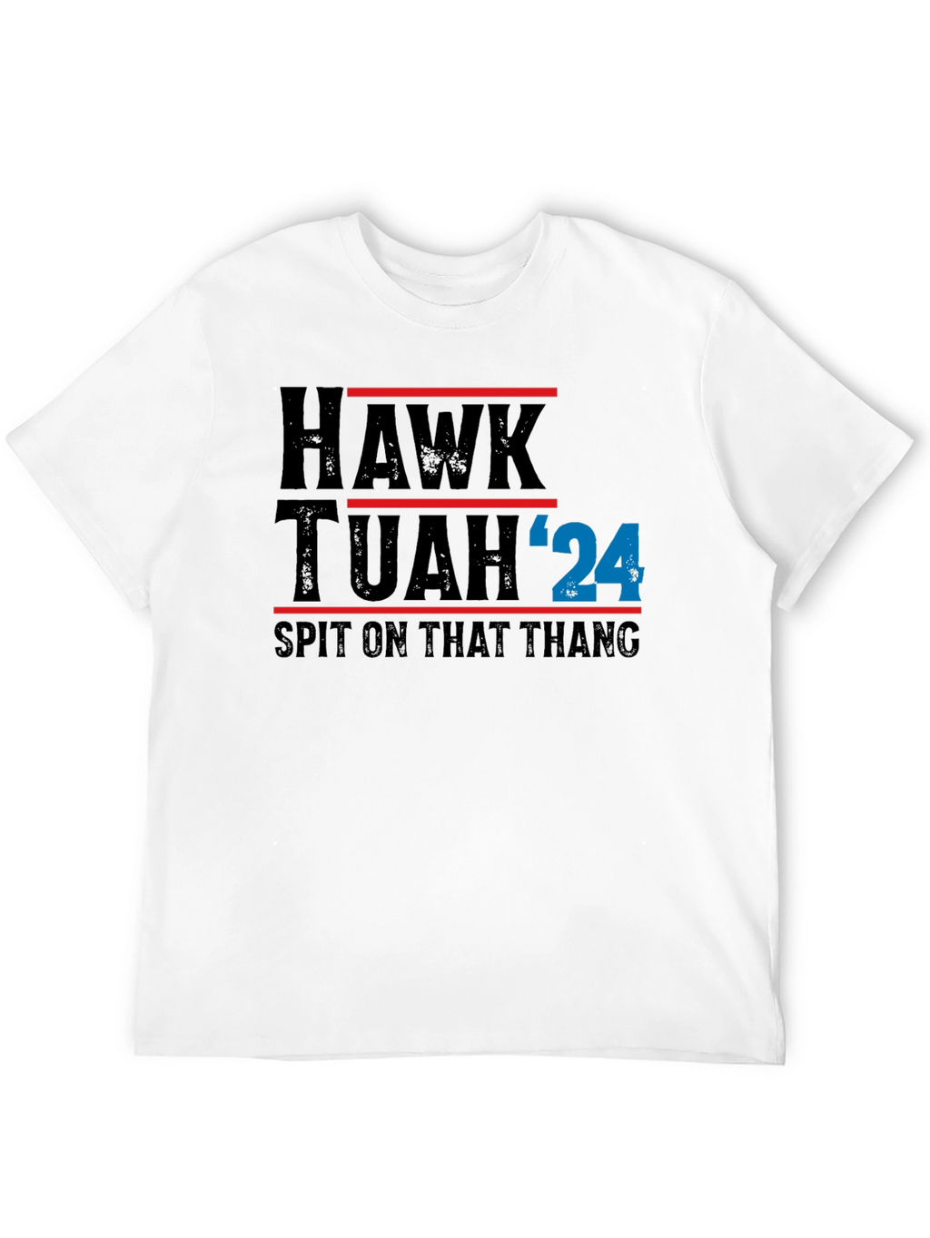 Hawk Tuah 24 Black Graphic T-Shirt
