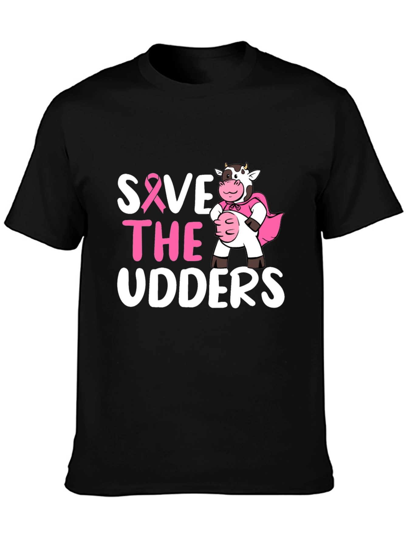 Save the Udders T-Shirt - Breast Cancer Awareness