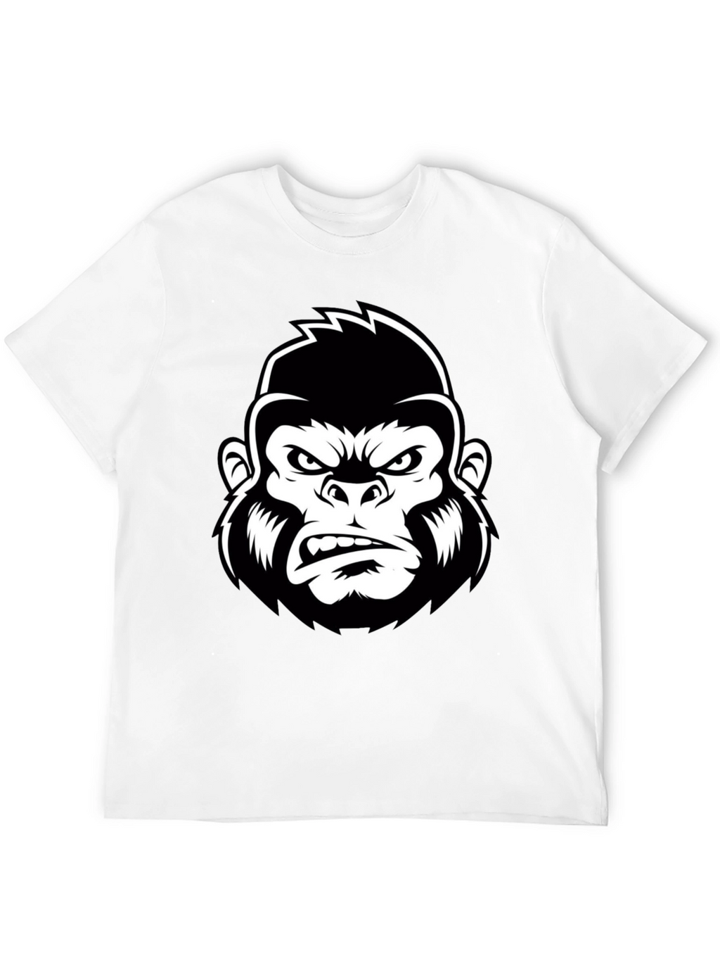 Mens Black Gorilla Graphic Tee