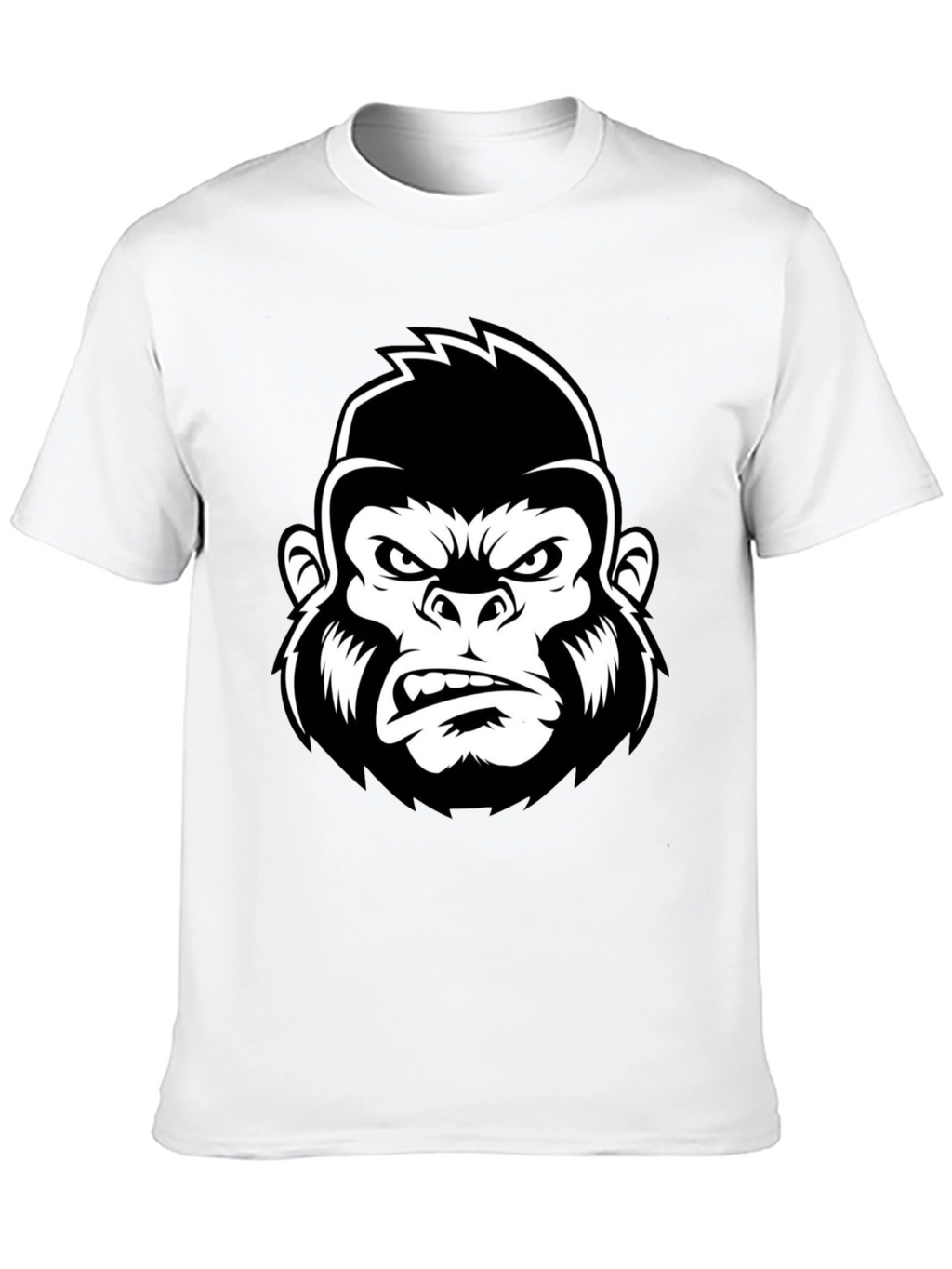 Mens Black Gorilla Graphic Tee