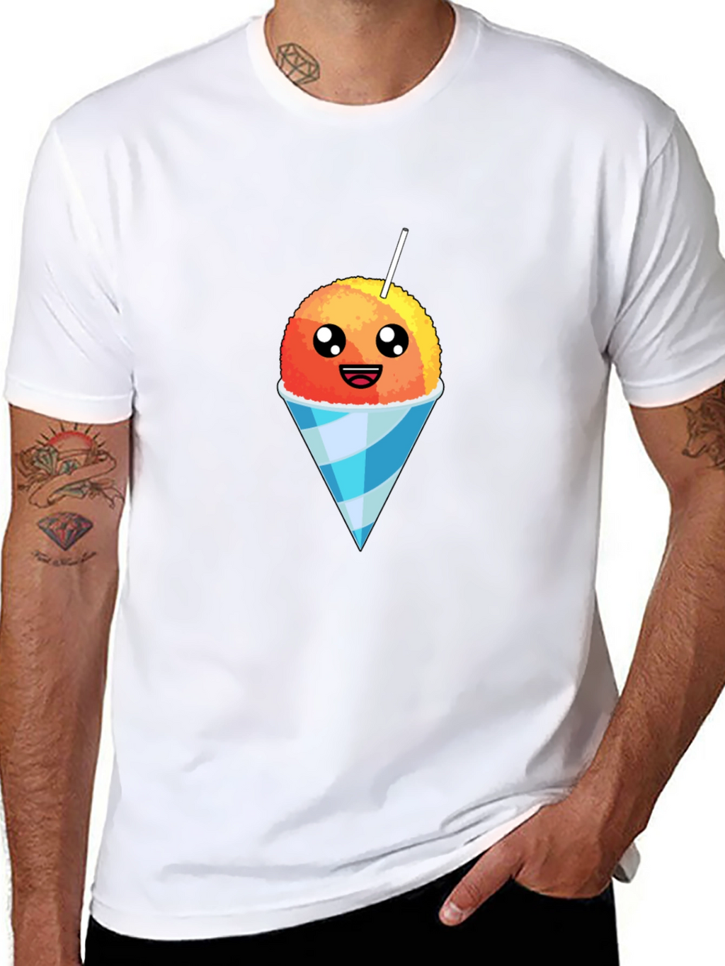 Snow Cone Graphic Tee - Sweet Treat Design