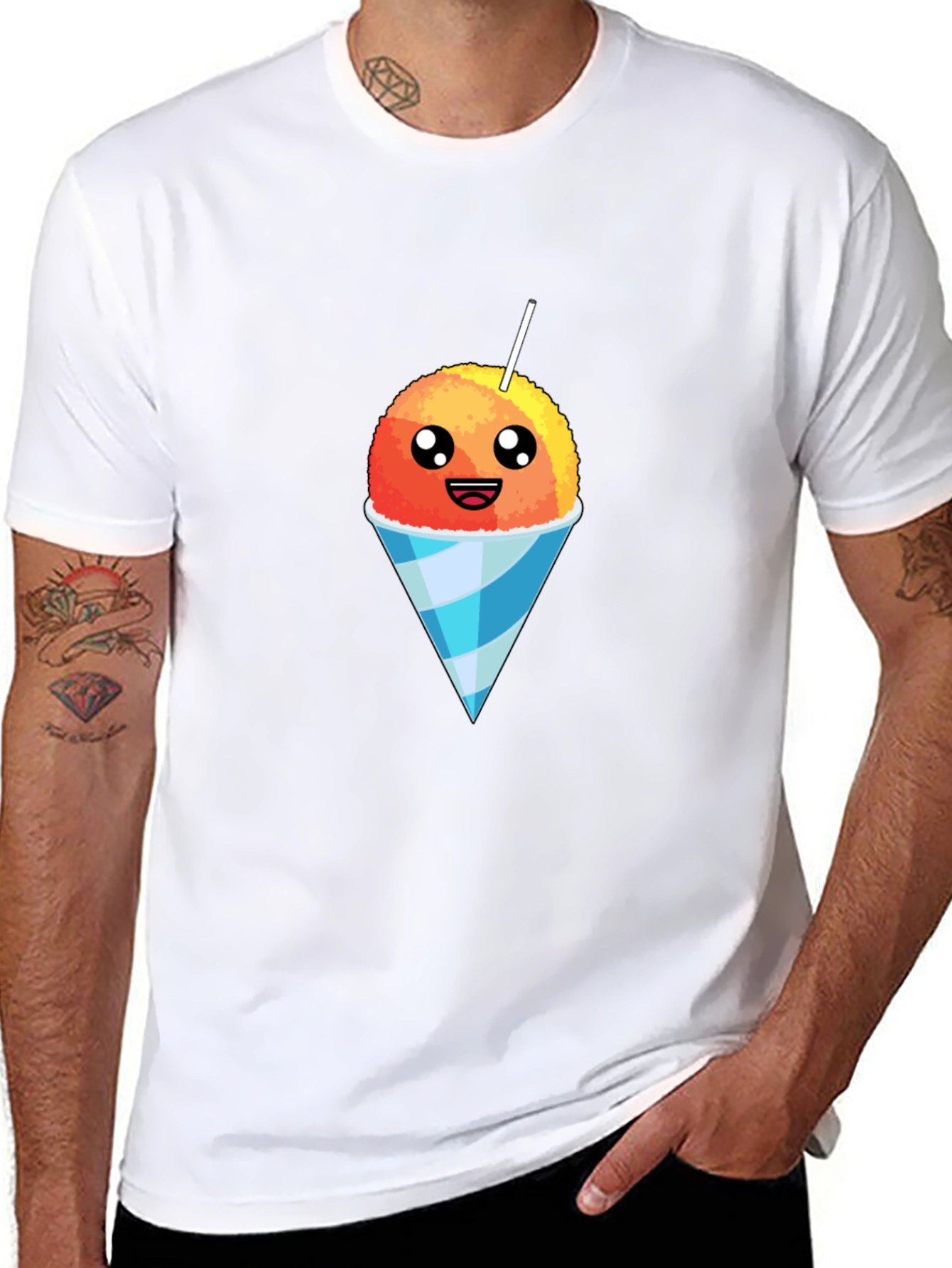 Snow Cone Graphic Tee - Sweet Treat Design