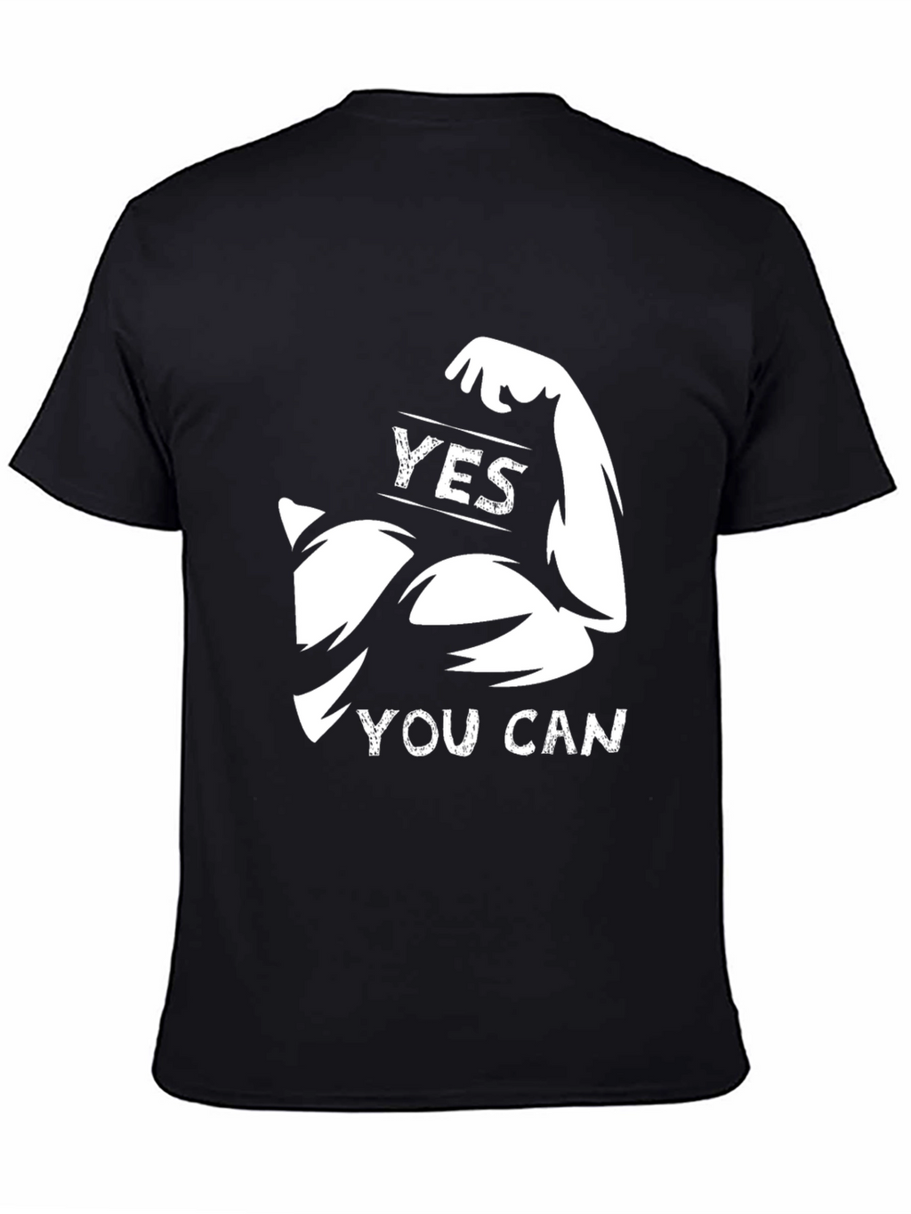 Motivational Yes You Can Graphic T-Shirt