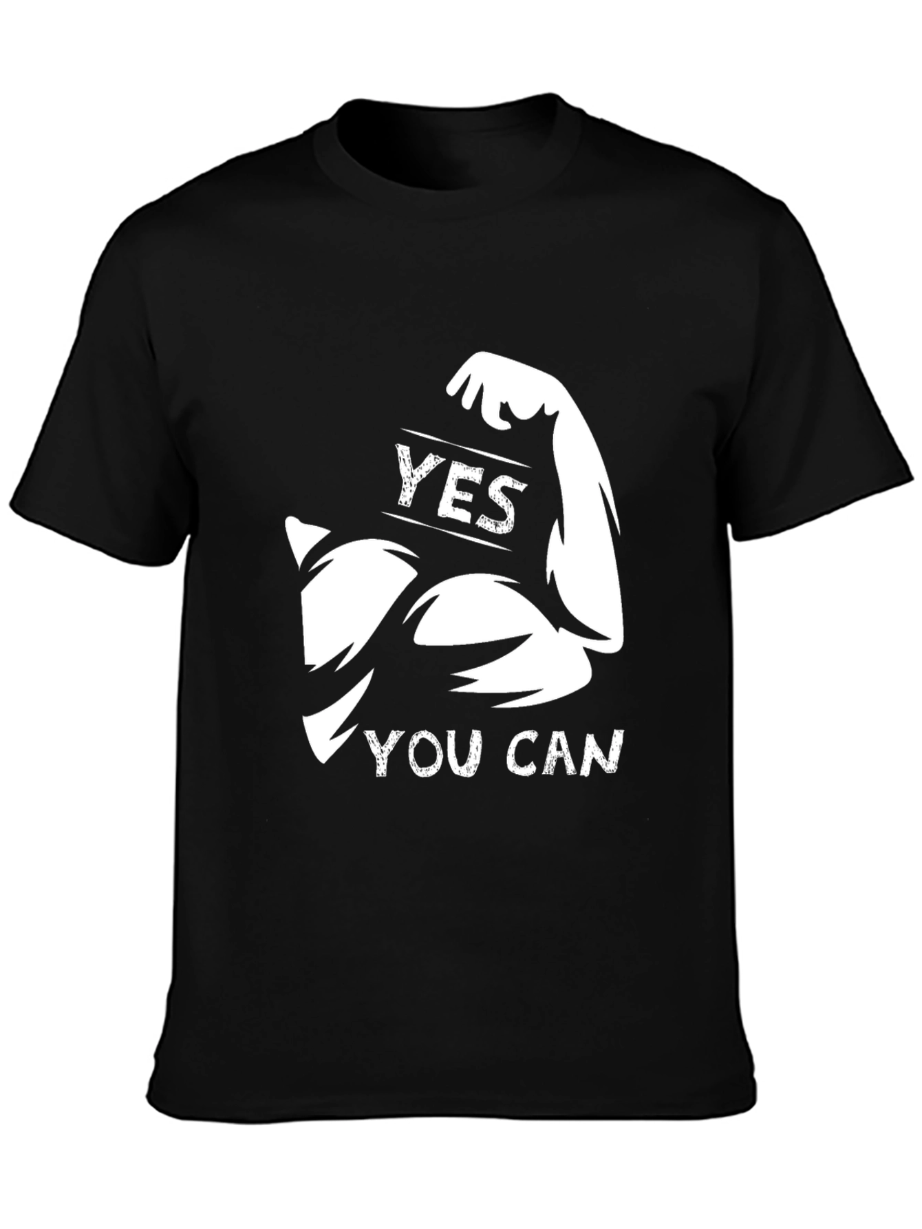 Motivational Yes You Can Graphic T-Shirt