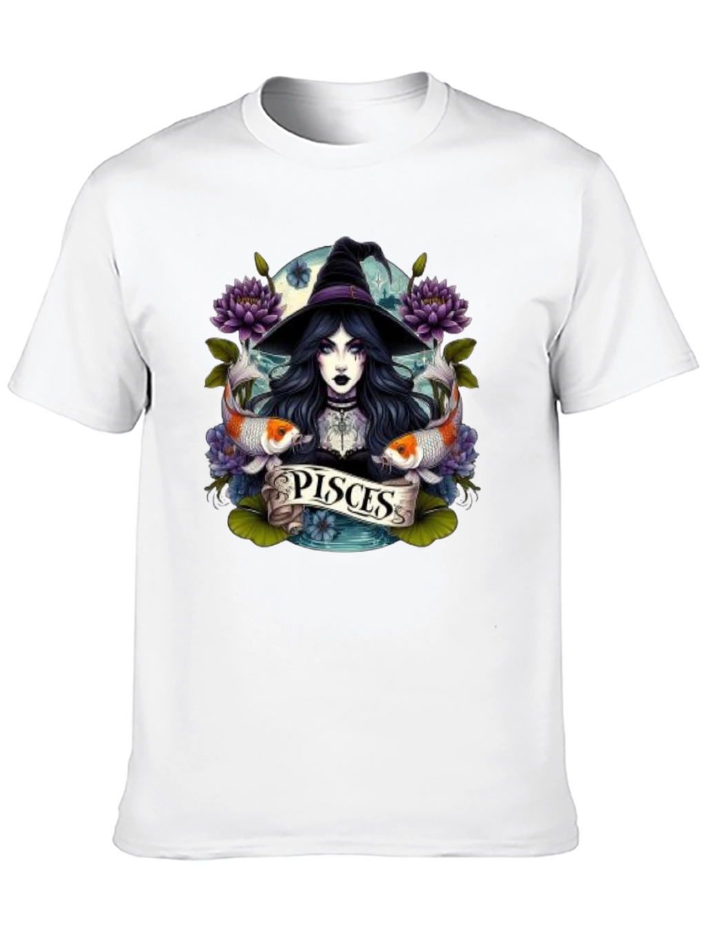 Pisces Zodiac Witch T-Shirt
