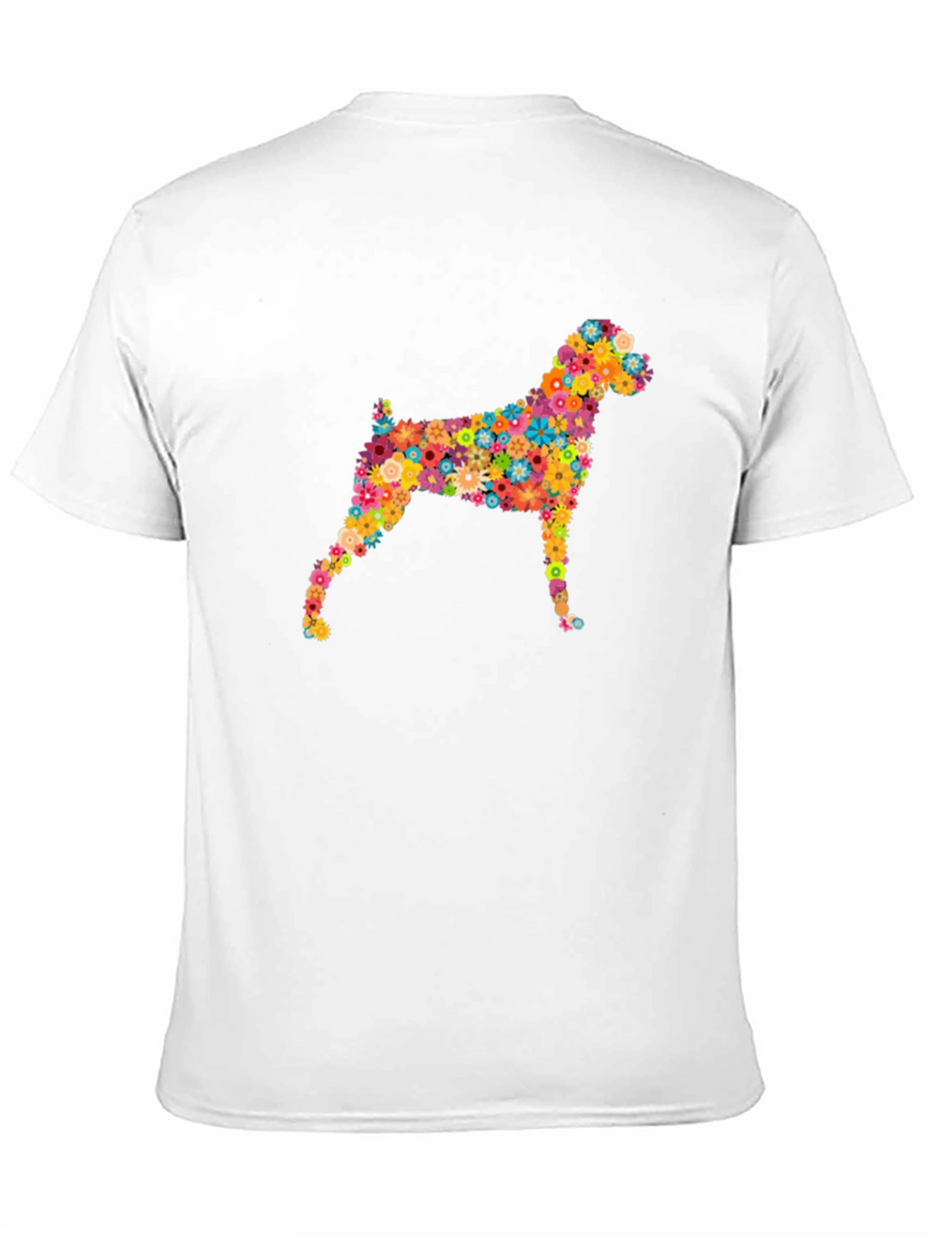 Floral Dog T-Shirt – Colorful Dog Lover Graphic Tee