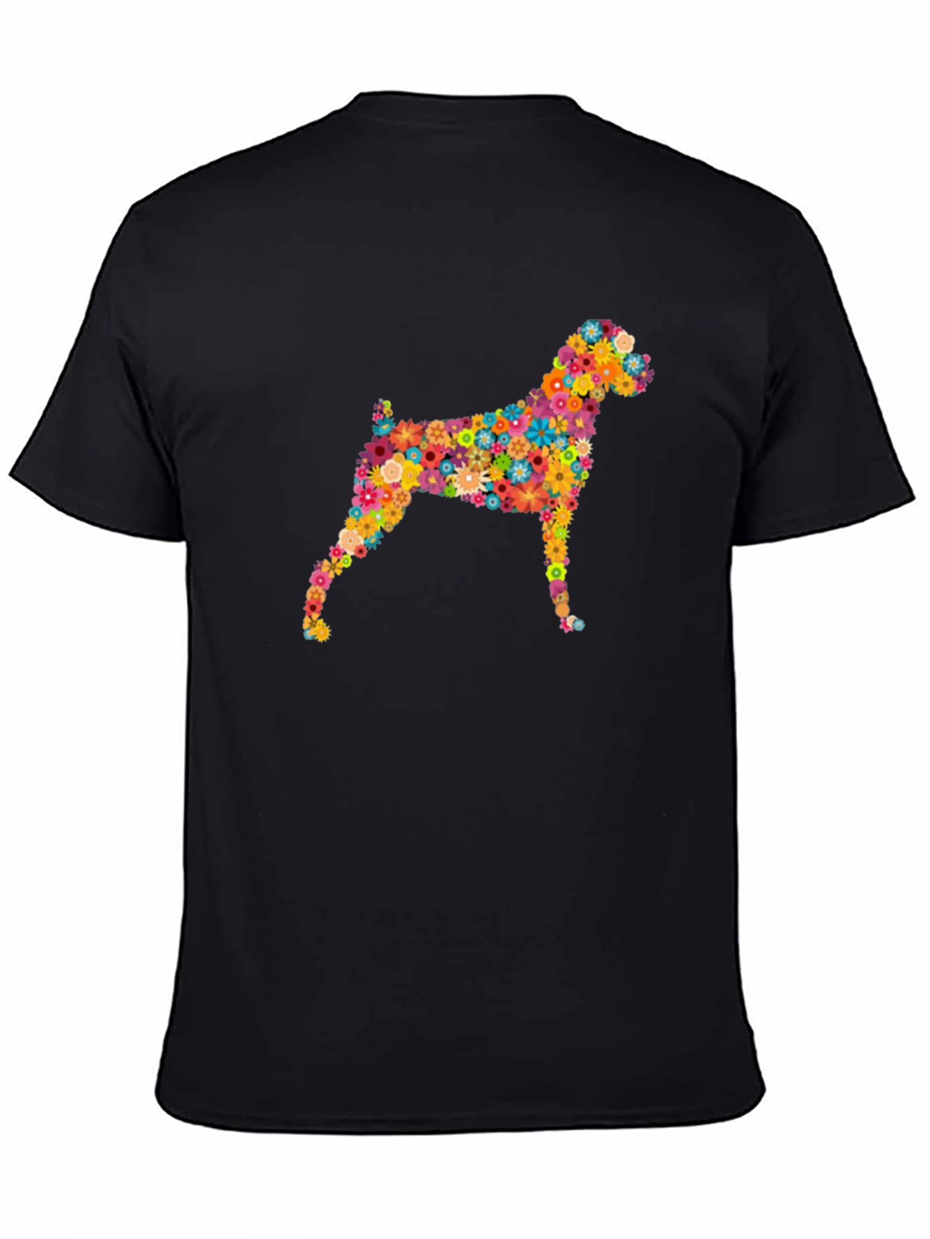Floral Dog T-Shirt – Colorful Dog Lover Graphic Tee