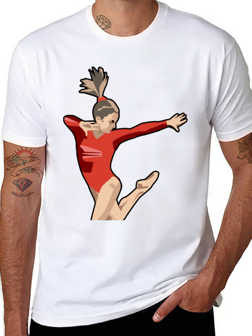 Gymnast T-Shirt: Sporty Graphic Tee