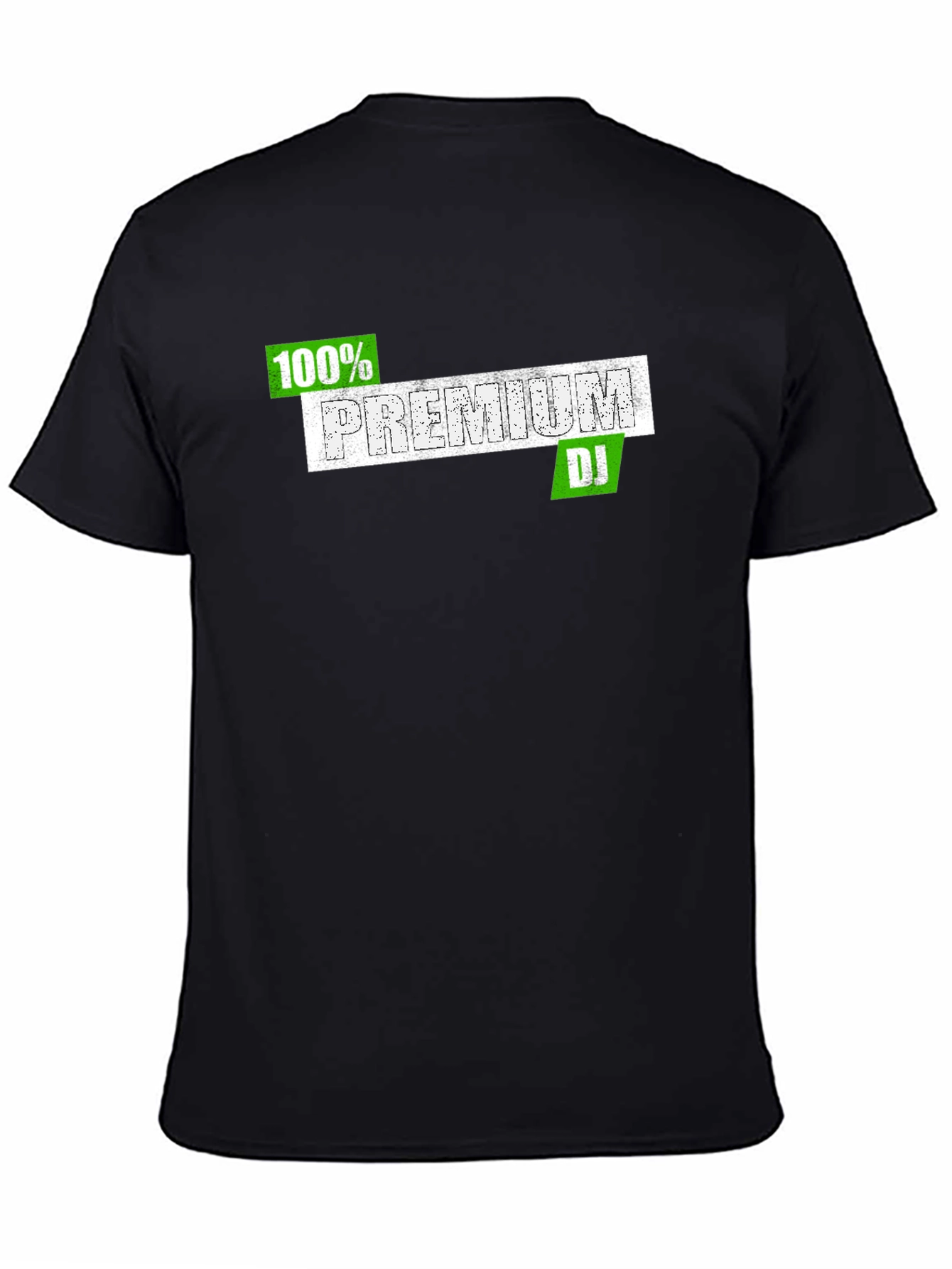 100% Premium DJ Black T-Shirt