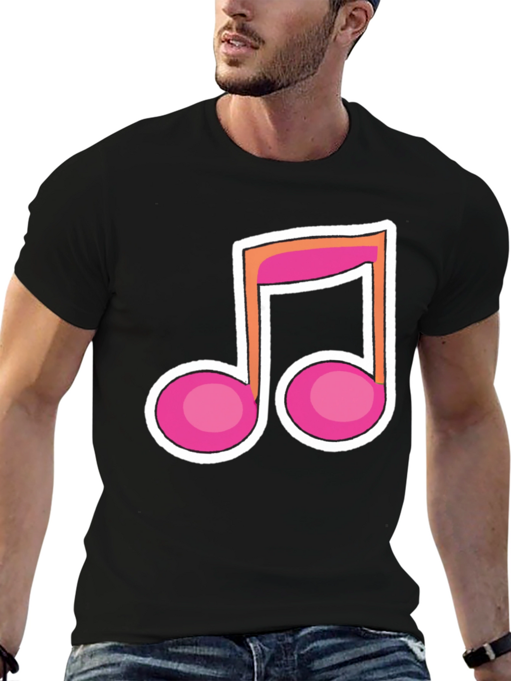 Musical Note Graphic T-Shirt