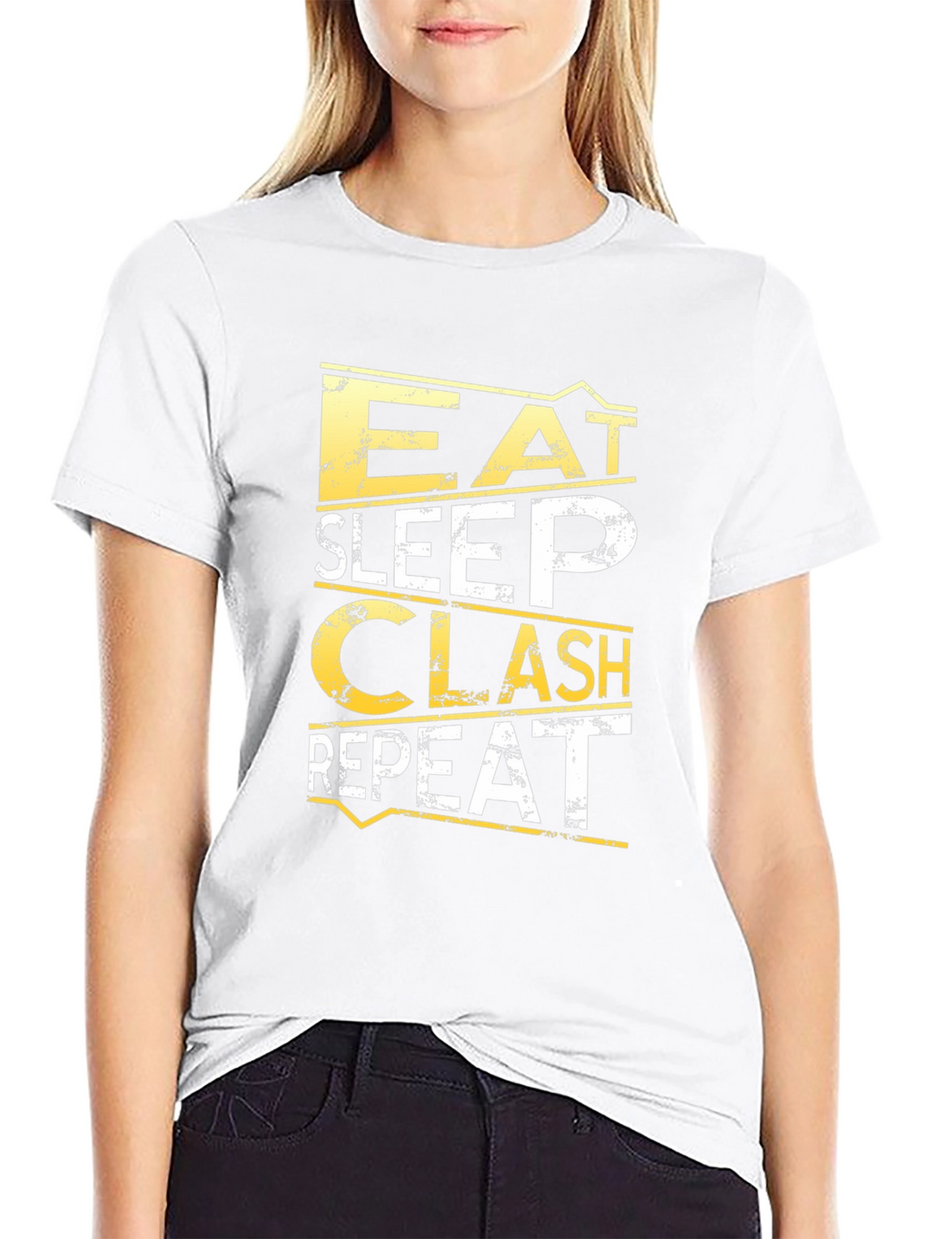 Eat Sleep Clash Repeat Graphic T-Shirt