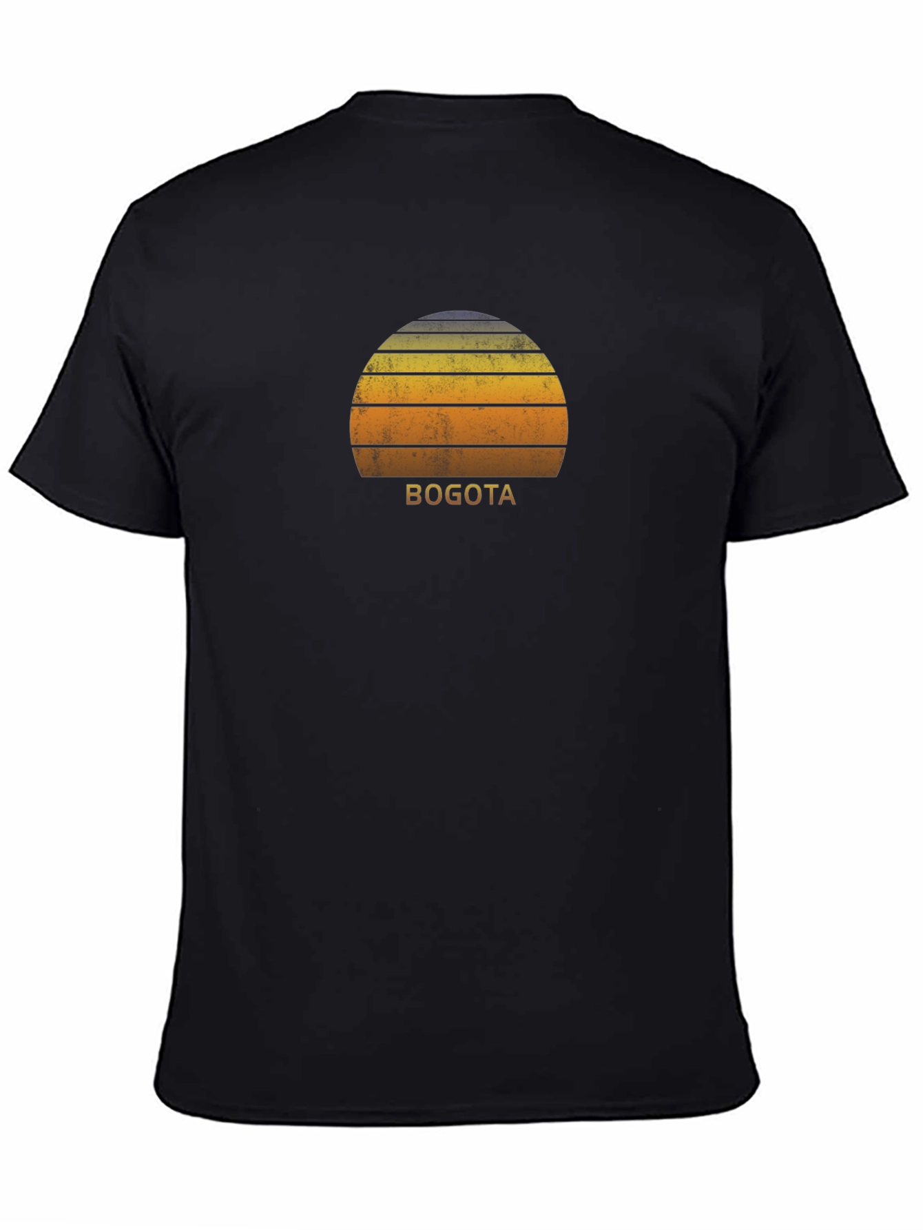 Bogota Retro Sunset Graphic T-Shirt - Stylish City Pride Tee
