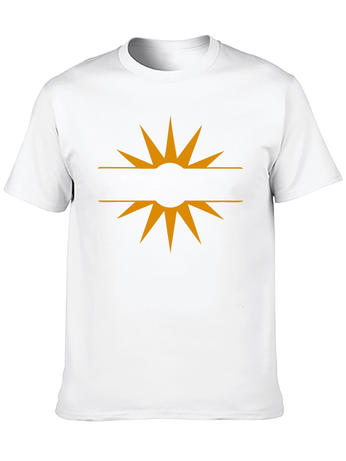 Stylish Black Tee with Sun Graphic