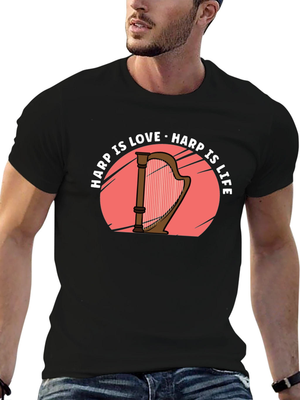 Harp Is Love Harp Is Life T-Shirt