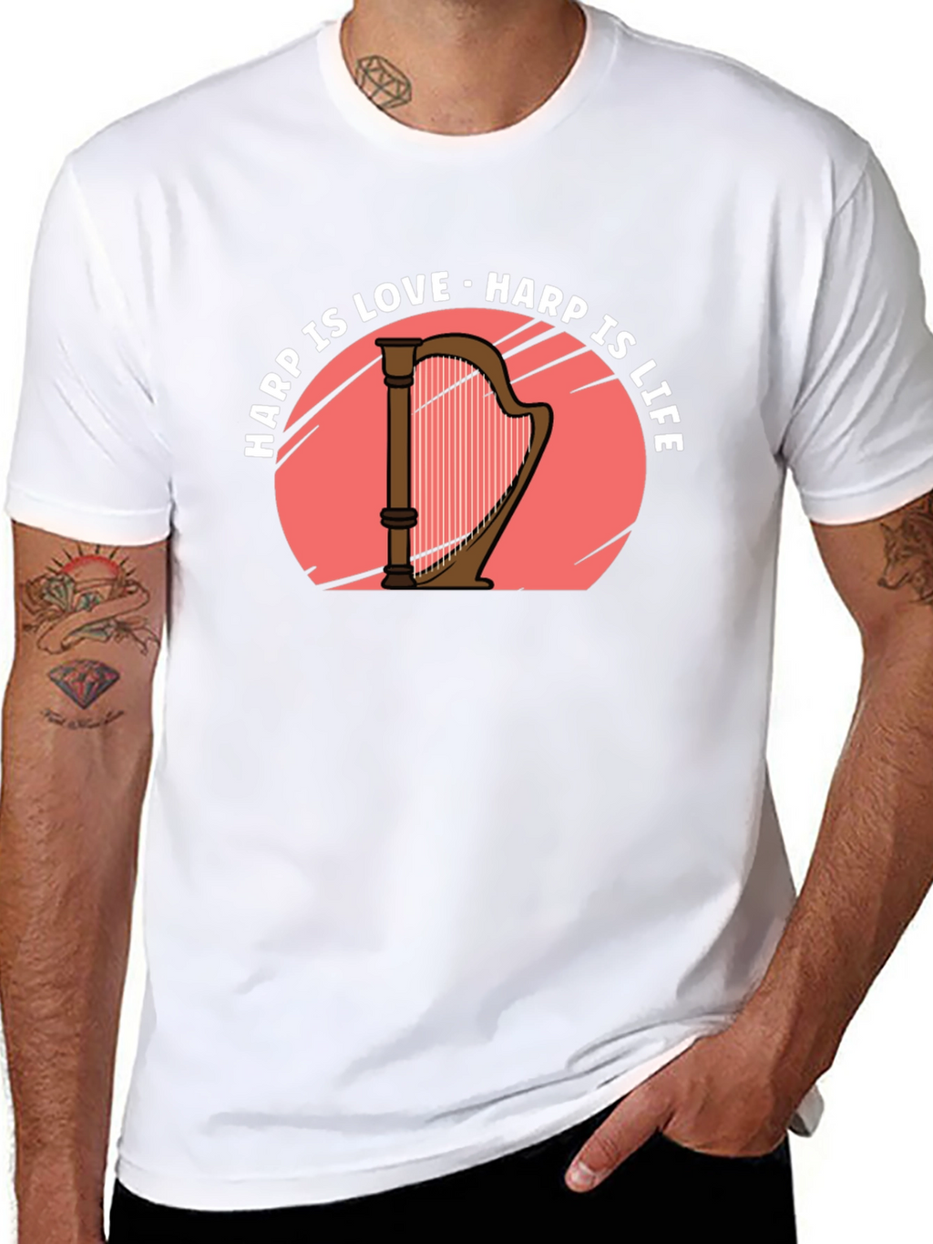 Harp Is Love Harp Is Life T-Shirt