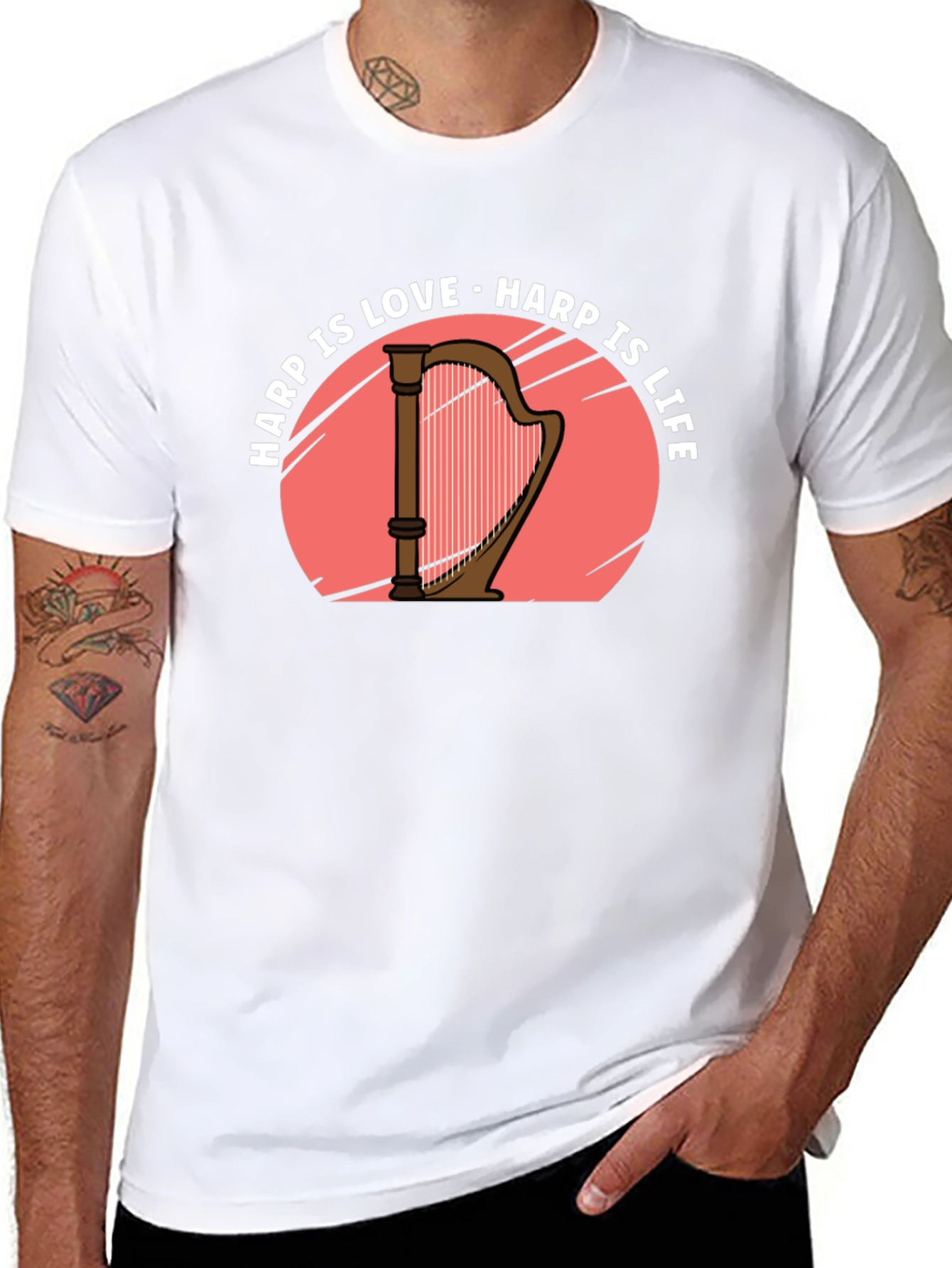 Harp Is Love Harp Is Life T-Shirt