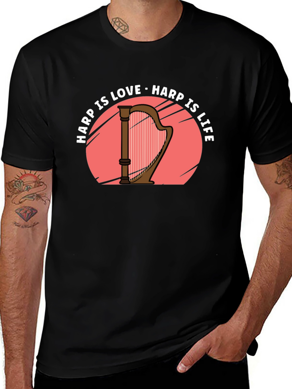 Harp Is Love Harp Is Life T-Shirt