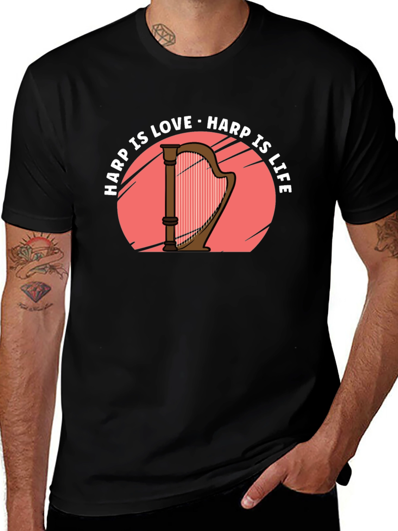 Harp Is Love Harp Is Life T-Shirt